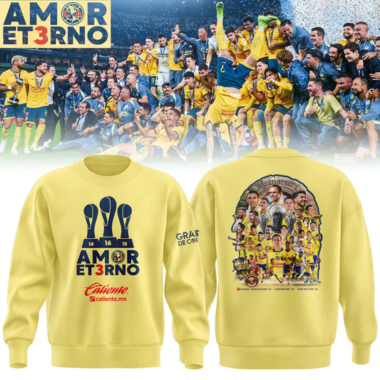 🏆🏆🏆 𝐀𝐌𝐎𝐑 𝐄𝐓𝟑𝐑𝐍𝐎 Grand3sDeCorazón Club América SweatShirt