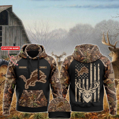 Detroit Lions x Hunting 2024 Hoodie Limited Editions