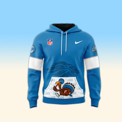 Detroit Lions 2024 Thanksgiving Premium Limited Pullover Hoodie