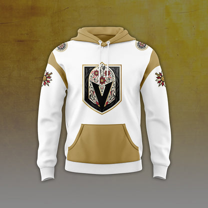 Vegas Golden Knights Dia De Los Muertos 2024 Pullover Hoodie