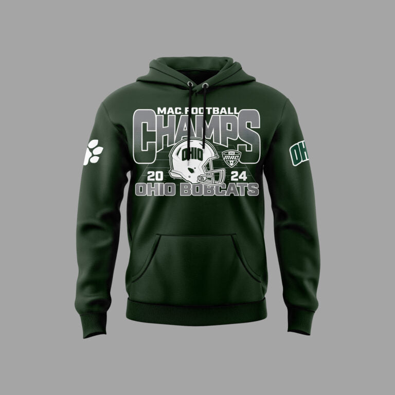 Ohio Bobcats football MAC Champions 2024 Hoodie