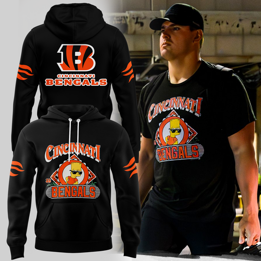 Special The Simpsons Bart x Cincinnati Bengals Hoodie