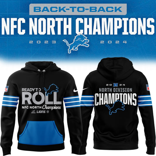 Detroit Lions NFC North Division Champions Hoodie