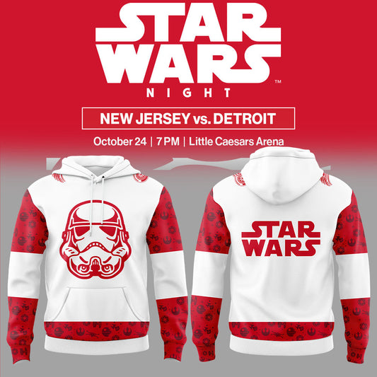 Limited Edition Detroit Red Wings x Star Wars Night Hoodie