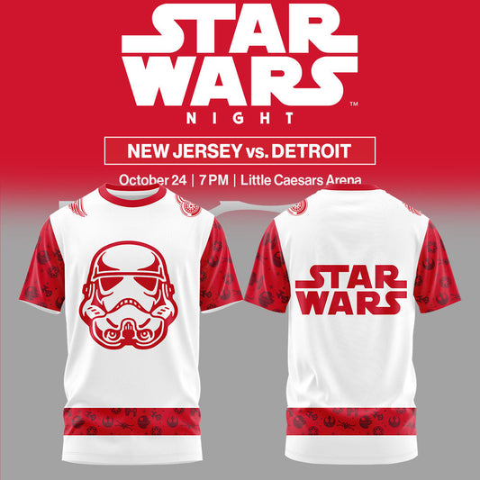 Limited Edition Detroit Red Wings x Star Wars Night Tshirt