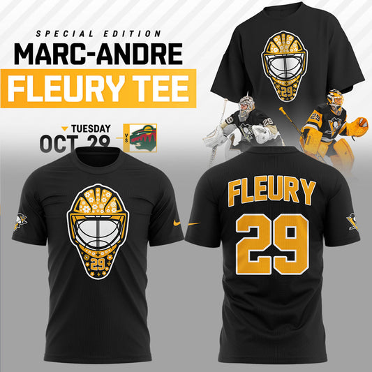 SPECIAL EDITION Pittsburgh Penguins MARC-ANDRE FLEURY TEE Tshirt