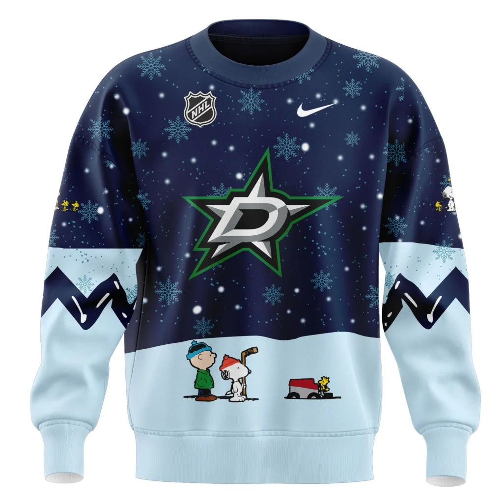 Dallas Stars Peanuts & Snoopy Night Sweatshirt