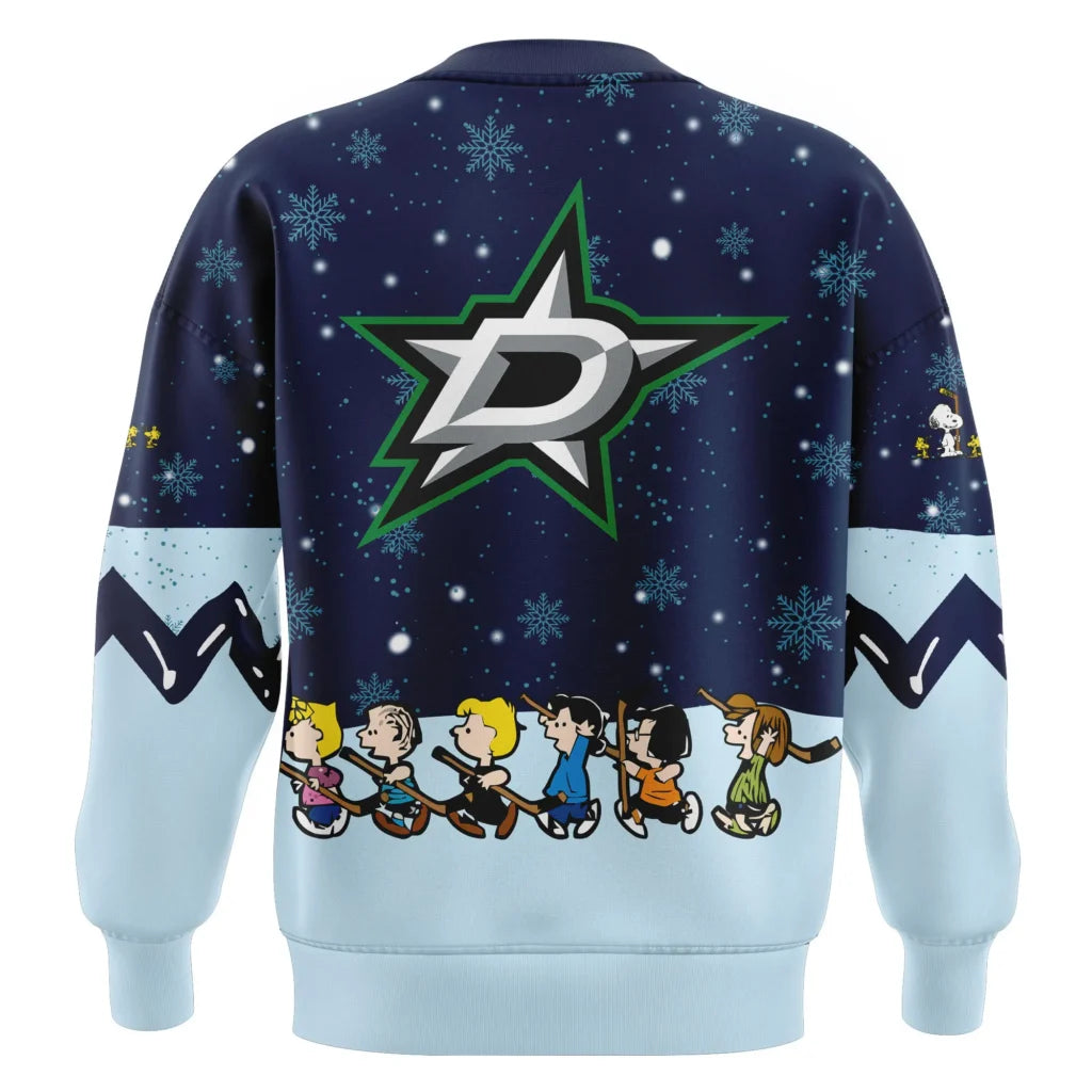 Dallas Stars Peanuts & Snoopy Night Sweatshirt