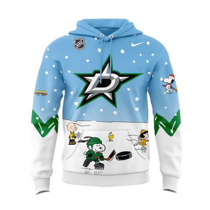 Dallas Stars Peanuts & Snoopy Night Hoodie