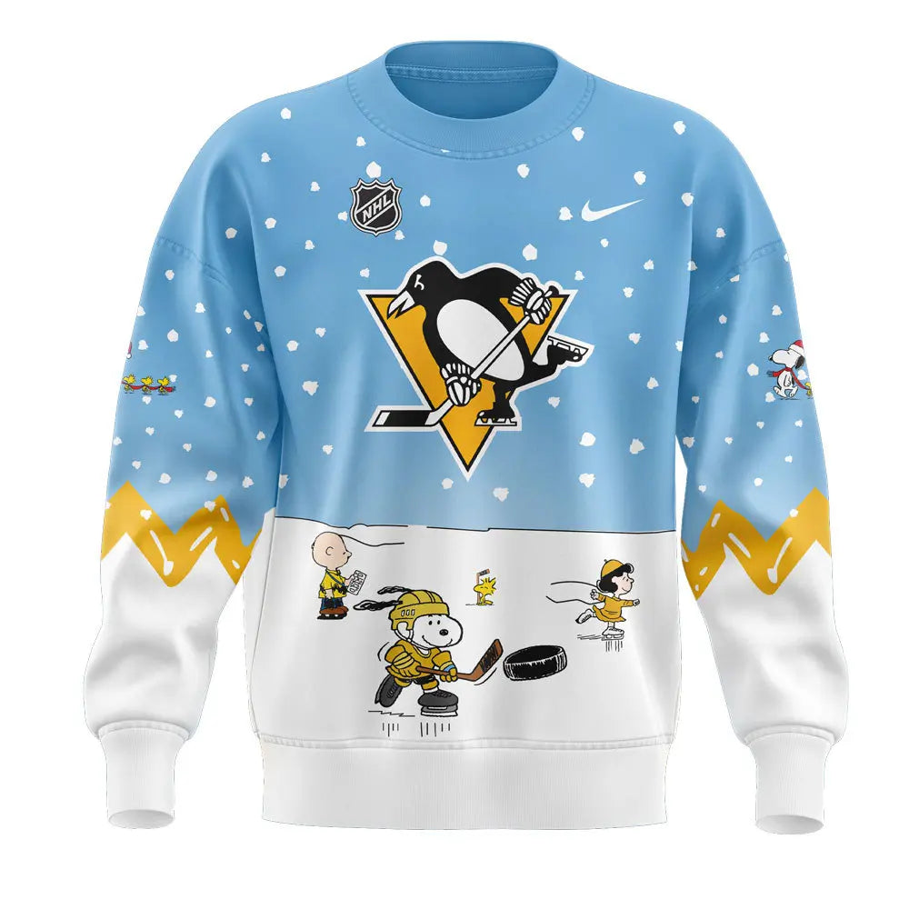 Pittsburgh Penguins Peanuts & Snoopy Night Sweatshirt