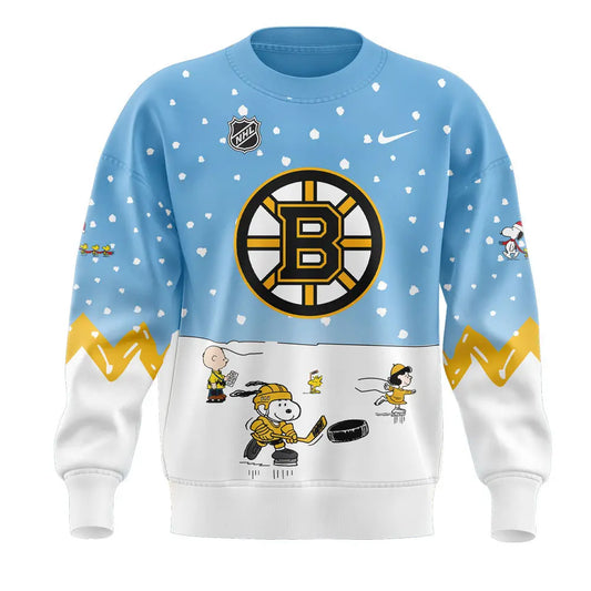 Boston Bruins Peanuts & Snoopy Night Sweatshirt