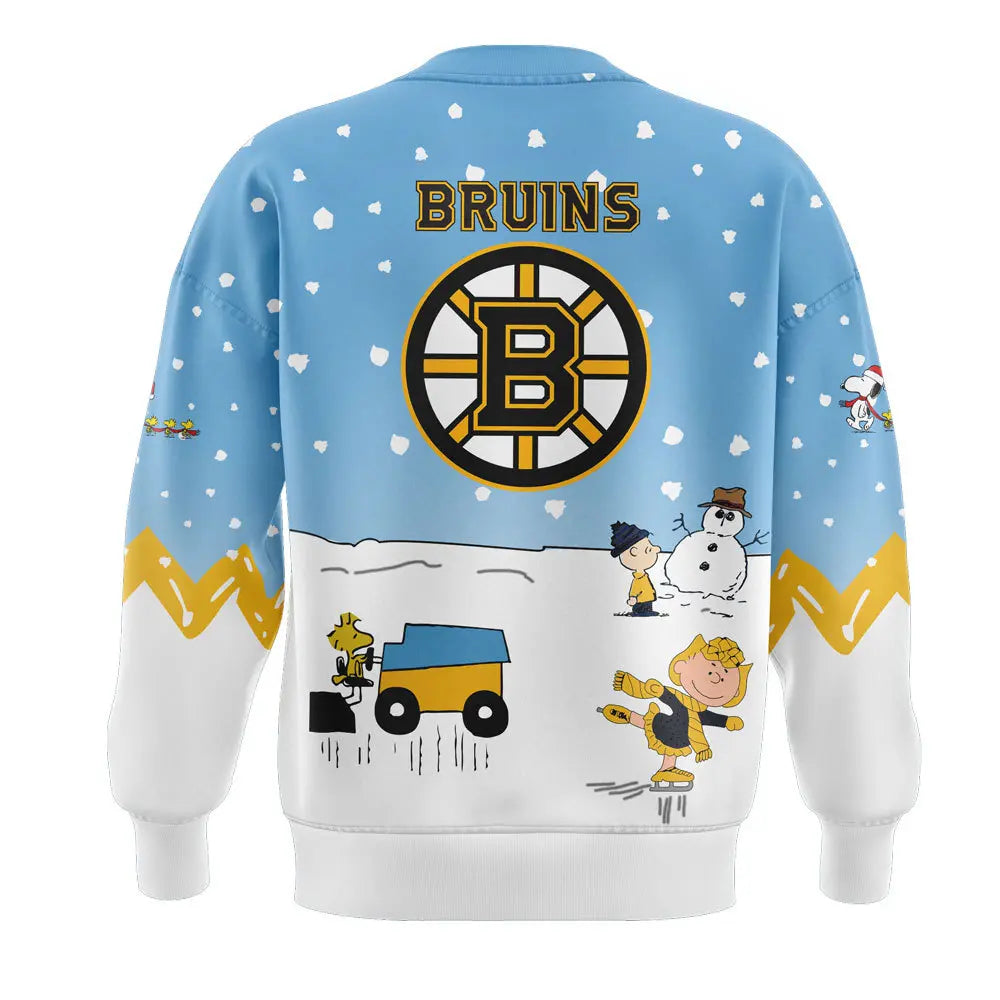 Boston Bruins Peanuts & Snoopy Night Sweatshirt