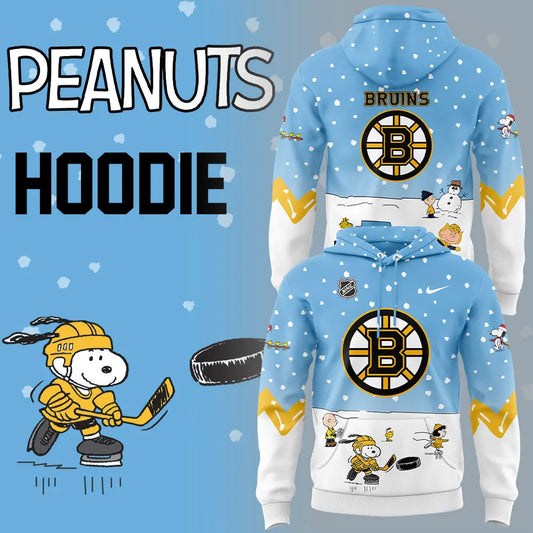 Boston Bruins Peanuts & Snoopy Night Hoodie