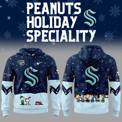 Seattle Kraken Peanuts & Snoopy Night Hoodie