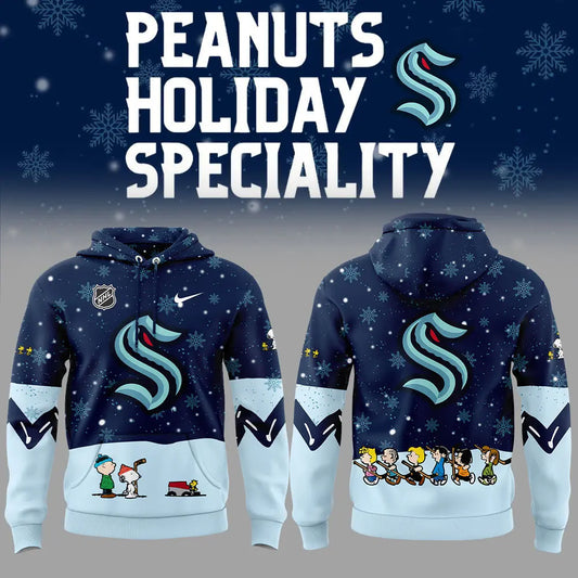 Seattle Kraken Peanuts & Snoopy Night Hoodie