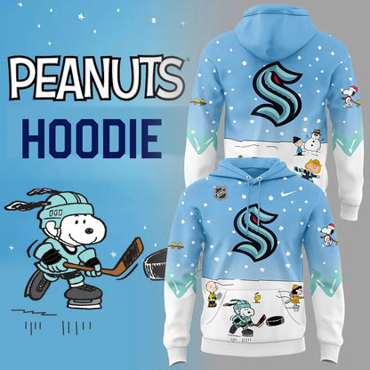 Seattle Kraken Peanuts & Snoopy Night Hoodie