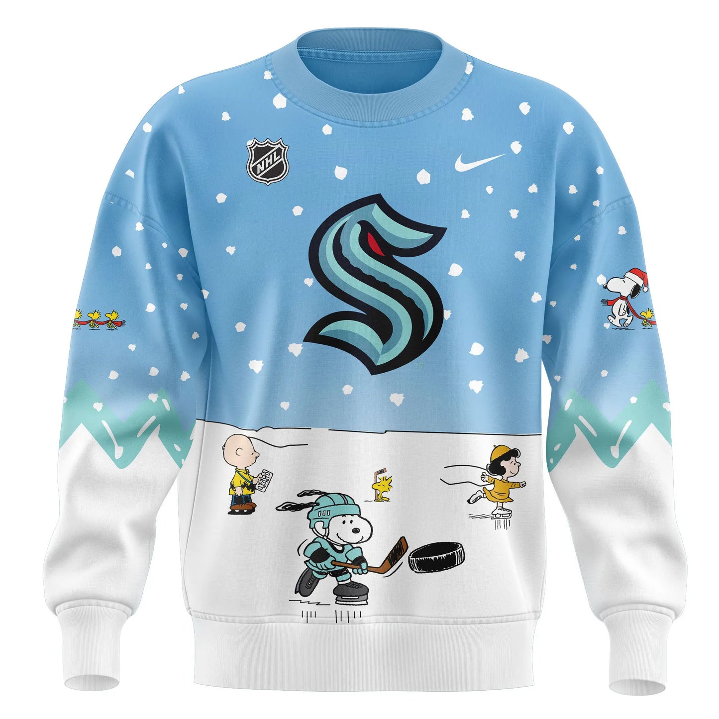 Seattle Kraken Peanuts & Snoopy Night Sweatshirt