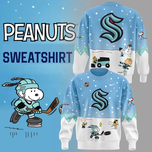 Seattle Kraken Peanuts & Snoopy Night Sweatshirt