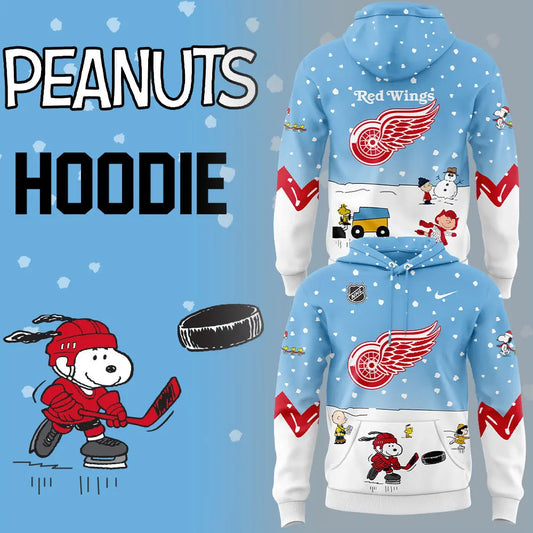 Detroit Red Wings Peanuts & Snoopy Night Hoodie