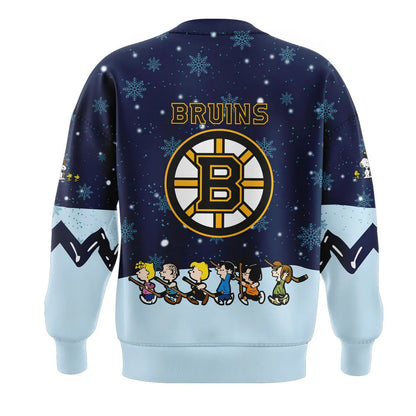 Boston Bruins Peanuts & Snoopy Night Sweatshirt