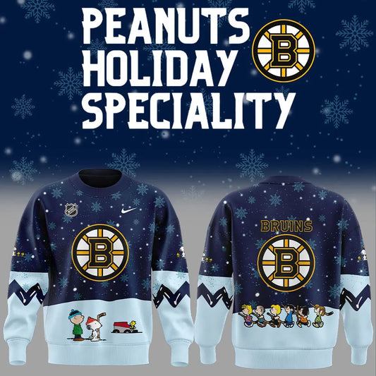 Boston Bruins Peanuts & Snoopy Night Sweatshirt