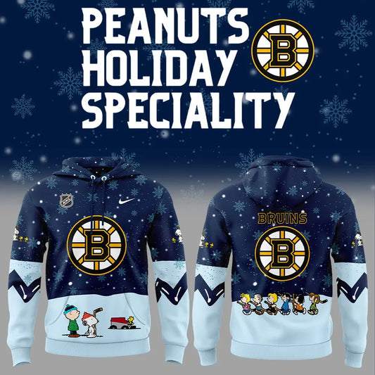 Boston Bruins Peanuts & Snoopy Night Hoodie