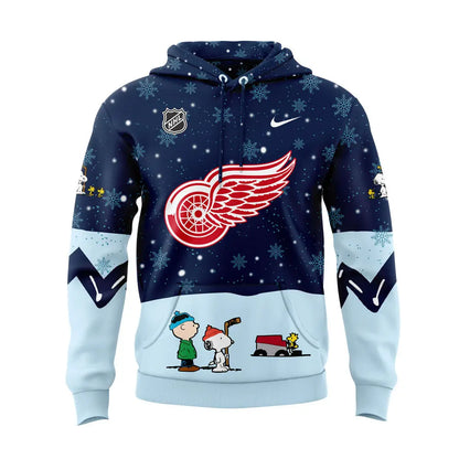 Detroit Red Wings Peanuts & Snoopy Night Hoodie