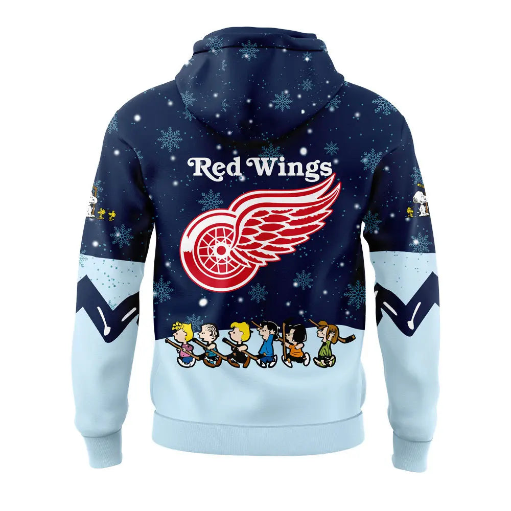 Detroit Red Wings Peanuts & Snoopy Night Hoodie