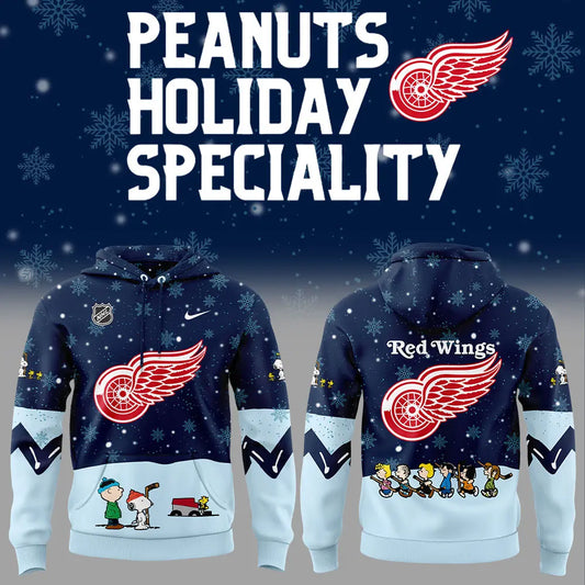 Detroit Red Wings Peanuts & Snoopy Night Hoodie