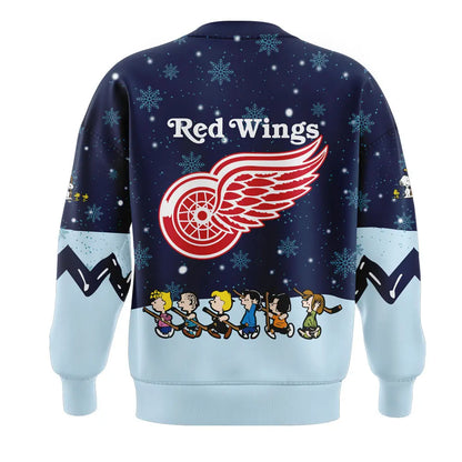 Detroit Red Wings Peanuts & Snoopy Night Sweatshirt