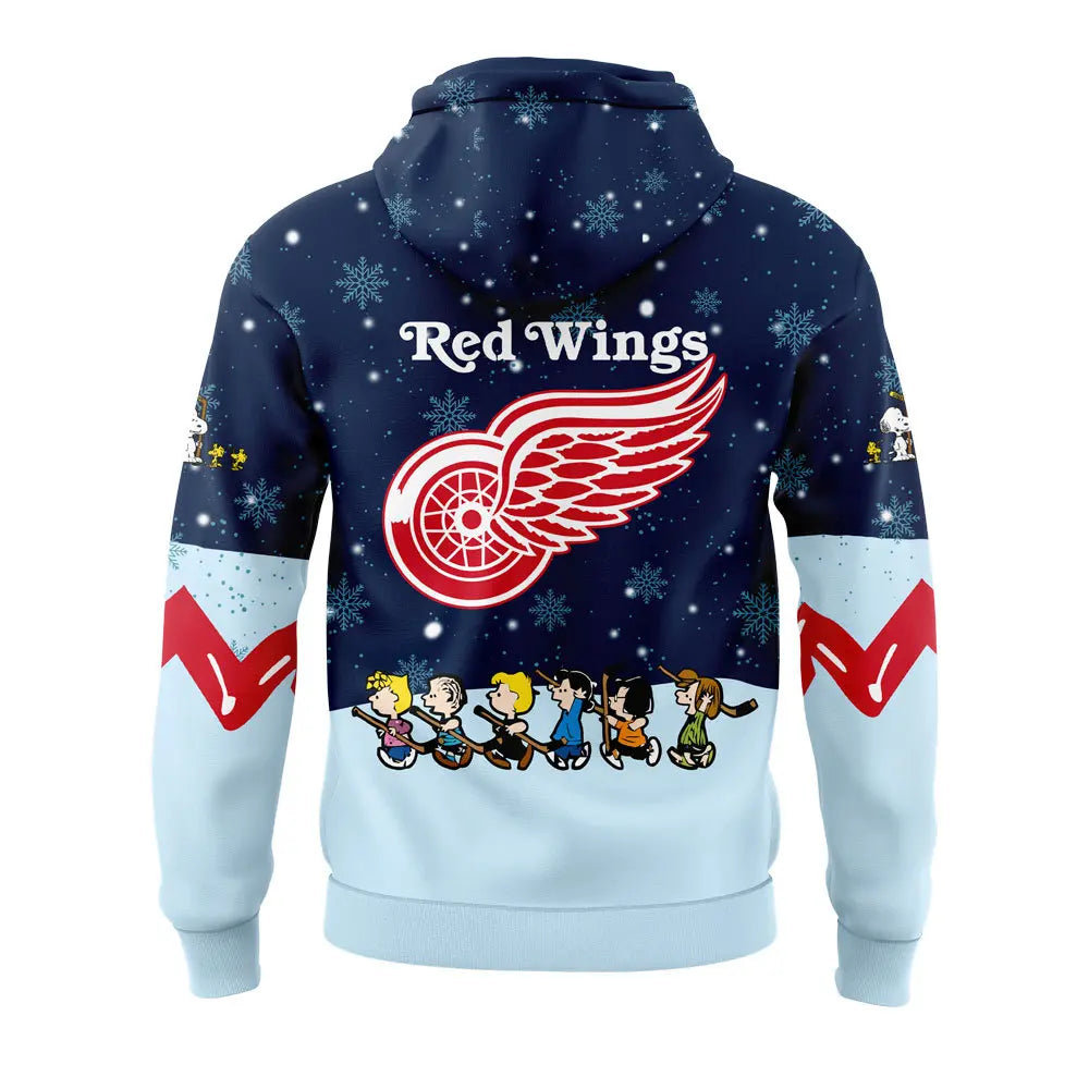 Detroit Red Wings Peanuts & Snoopy Night Hoodie