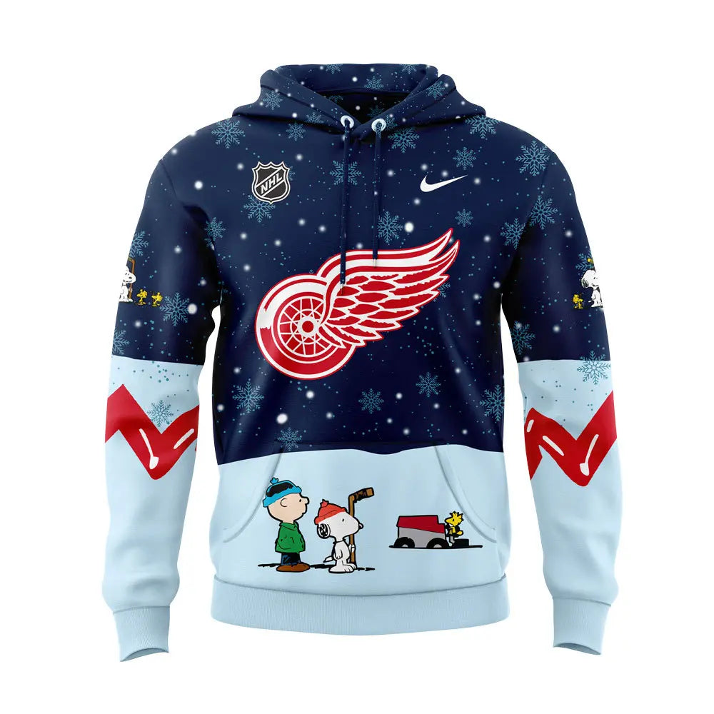 Detroit Red Wings Peanuts & Snoopy Night Hoodie