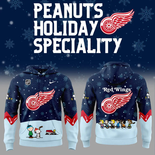 Detroit Red Wings Peanuts & Snoopy Night Hoodie