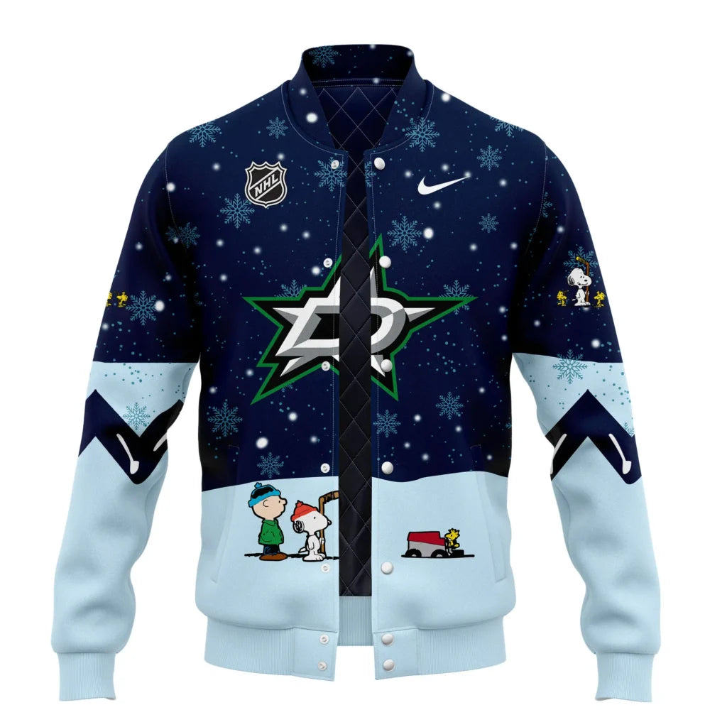 Dallas Stars Peanuts & Snoopy Night Bomber Jacket