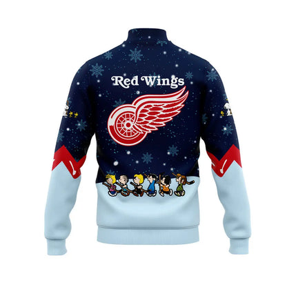 Detroit Red Wings Peanuts & Snoopy Night Bomber Jacket