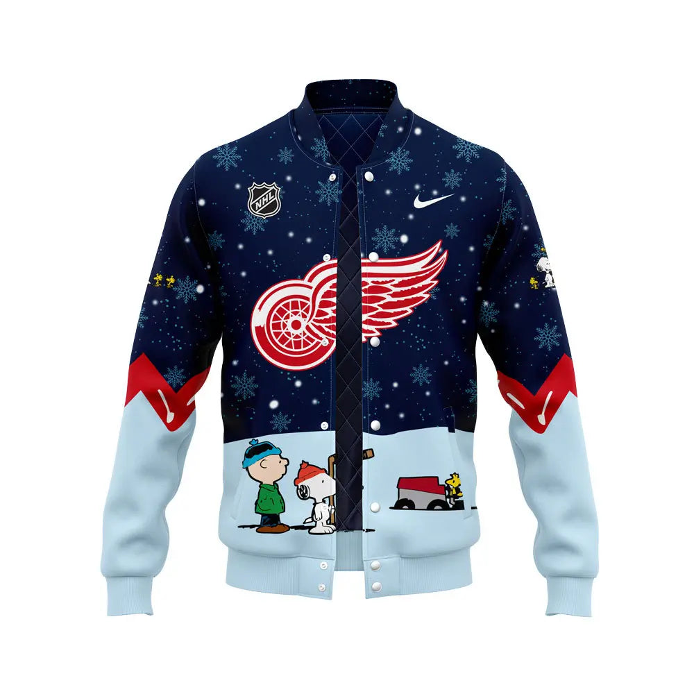 Detroit Red Wings Peanuts & Snoopy Night Bomber Jacket