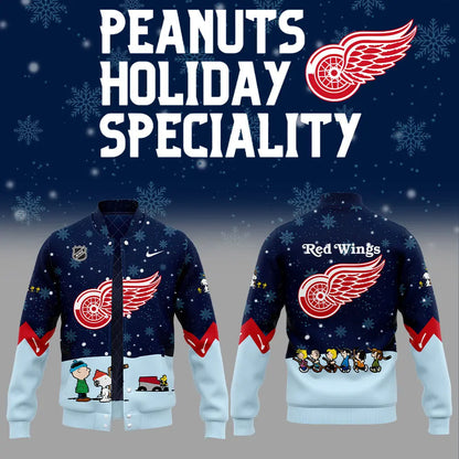 Detroit Red Wings Peanuts & Snoopy Night Bomber Jacket