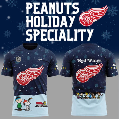 Detroit Red Wings Peanuts & Snoopy Night Tshirt