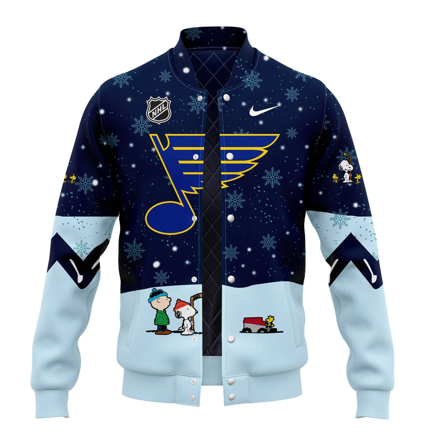 St. Louis Blues Peanuts & Snoopy Night Bomber Jacket