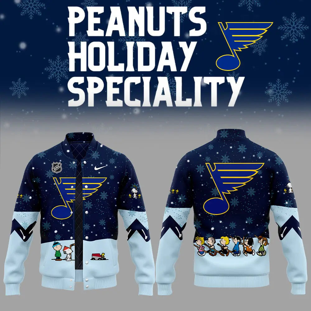 St. Louis Blues Peanuts & Snoopy Night Bomber Jacket