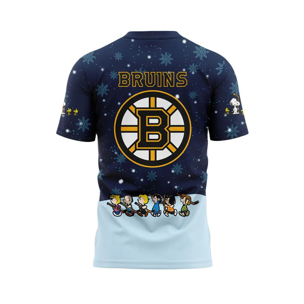 Boston Bruins Peanuts & Snoopy Night Tshirt