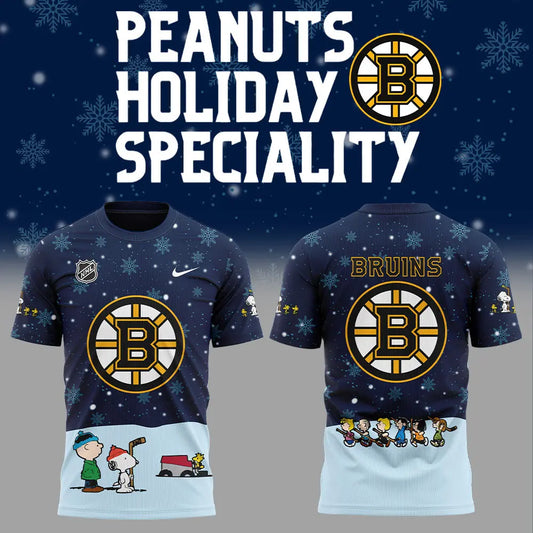 Boston Bruins Peanuts & Snoopy Night Tshirt