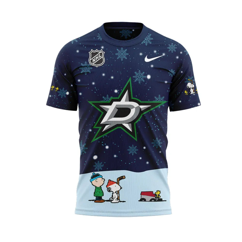 Dallas Stars Peanuts & Snoopy Night Tshirt