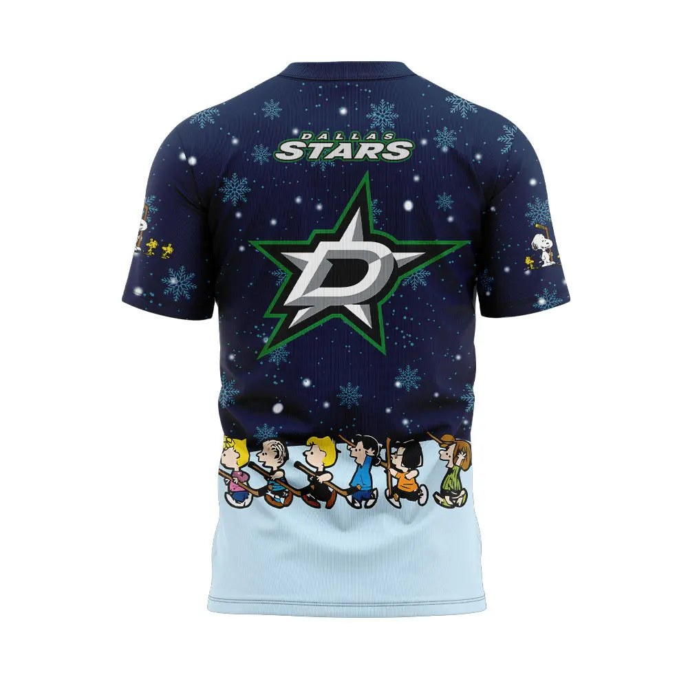 Dallas Stars Peanuts & Snoopy Night Tshirt