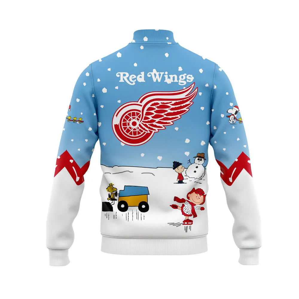 Detroit Red Wings Peanuts & Snoopy Night Bomber Jacket