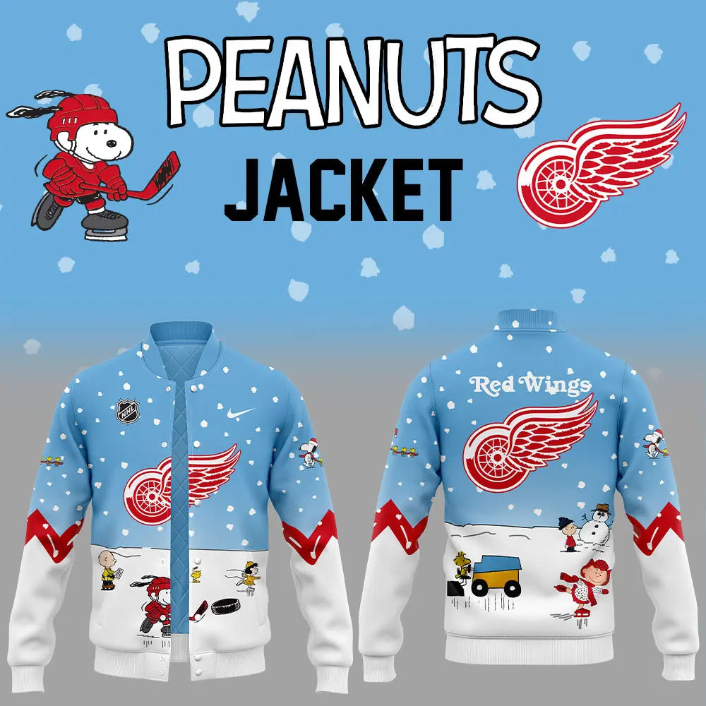 Detroit Red Wings Peanuts & Snoopy Night Bomber Jacket