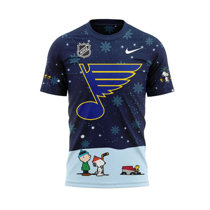 St. Louis Blues Peanuts & Snoopy Night Tshirt