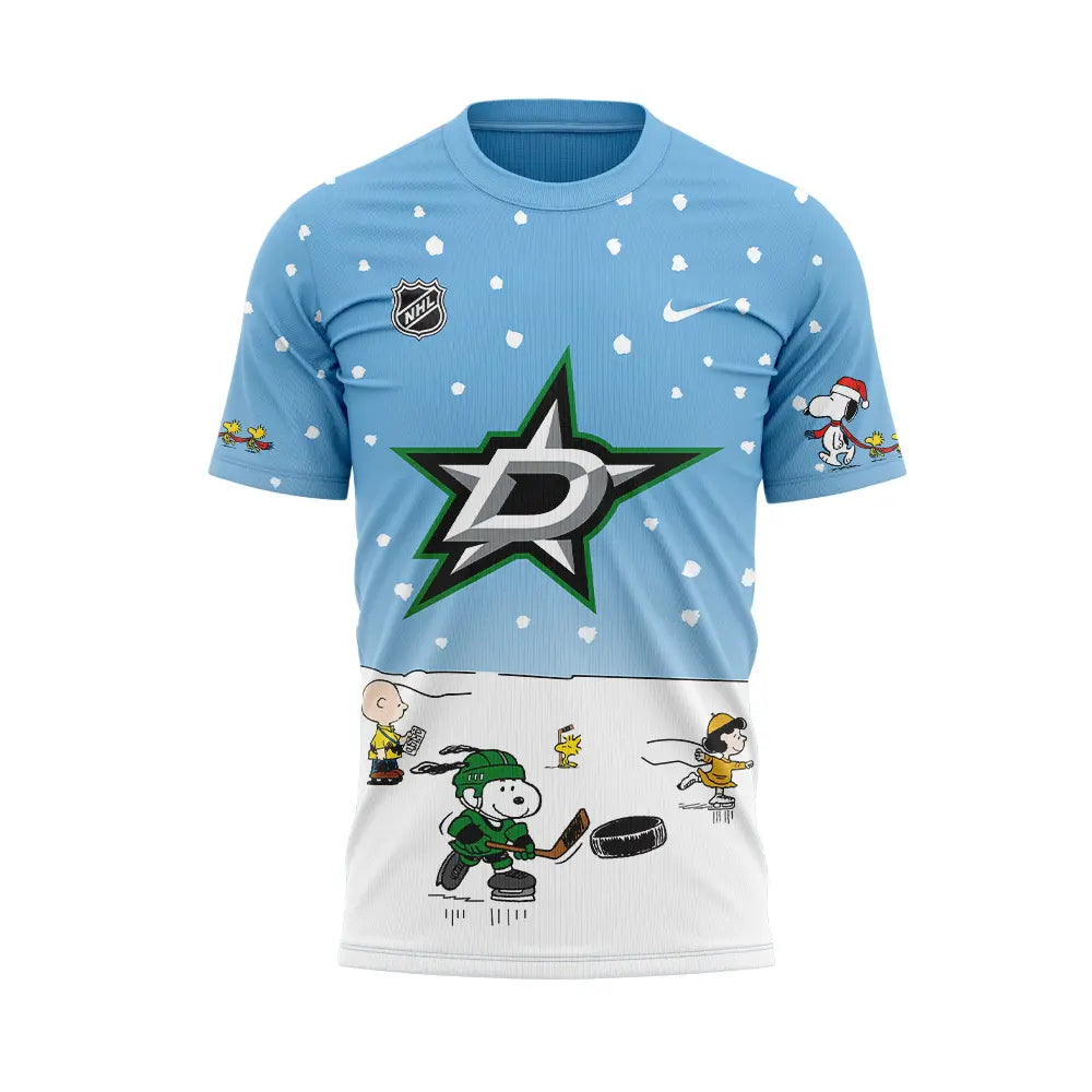 Dallas Stars Peanuts & Snoopy Night Tshirt