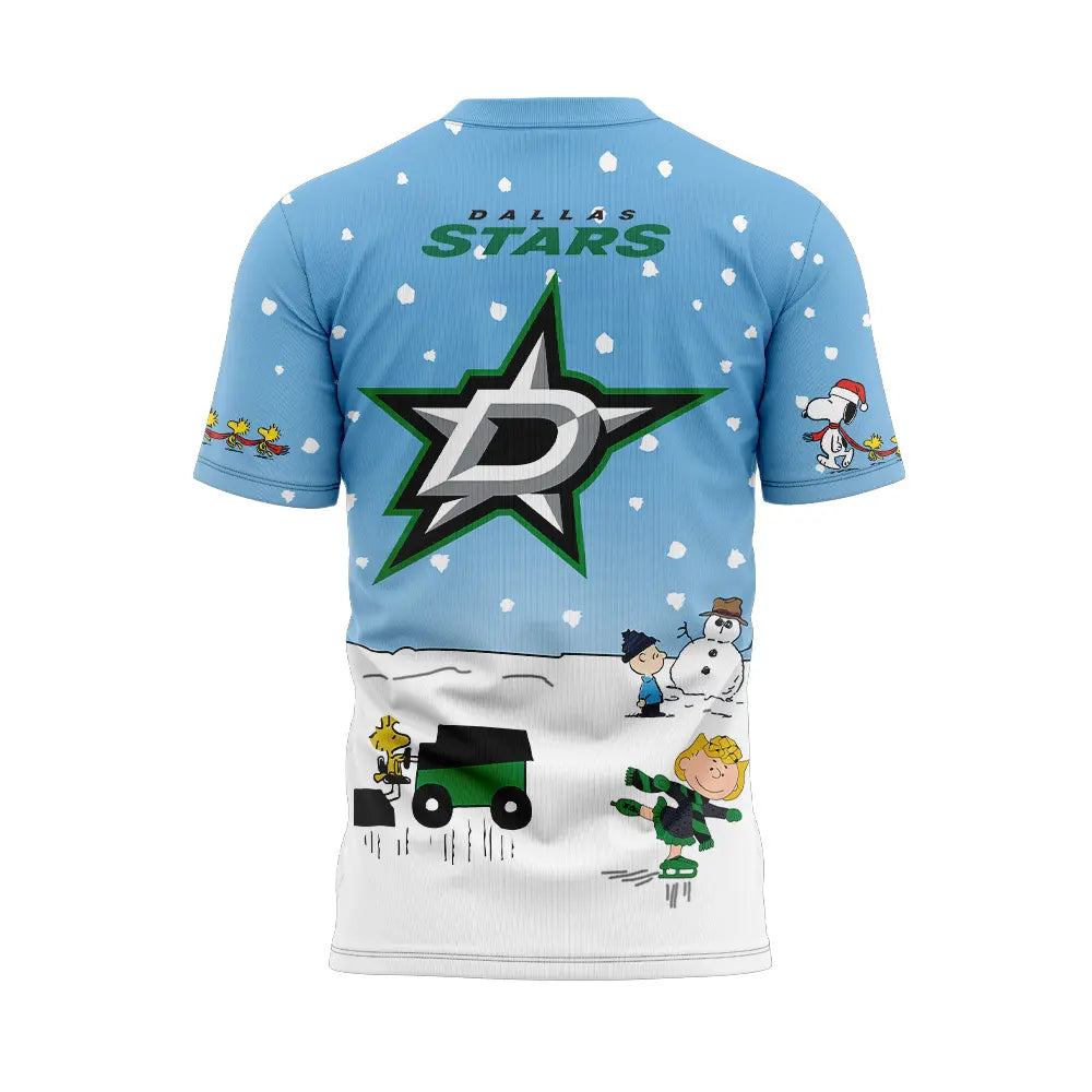 Dallas Stars Peanuts & Snoopy Night Tshirt