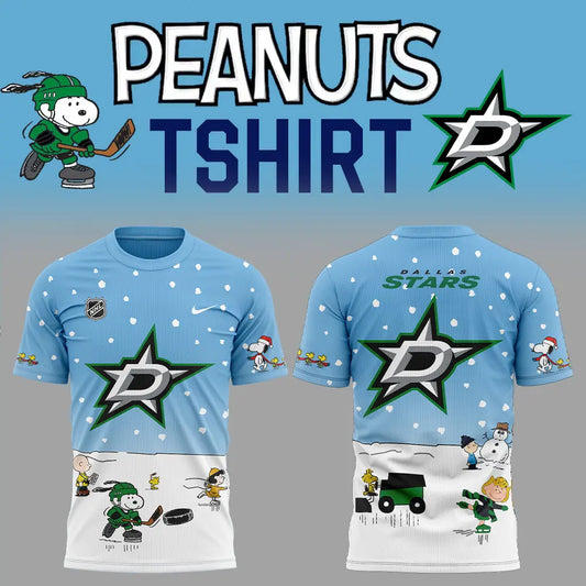 Dallas Stars Peanuts & Snoopy Night Tshirt